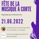 Fête de la musique 2022 à Corte : Le Programme